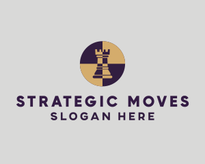 Chess Castle Strategy  logo design