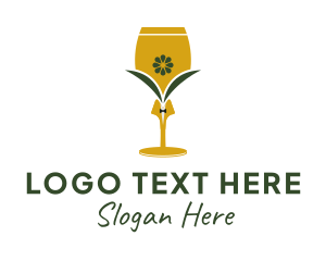 Organic Kombucha Glass  Logo