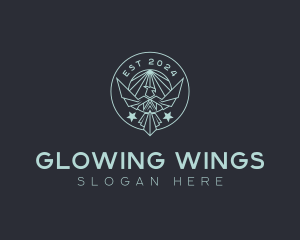 Winged Crest Badge logo design