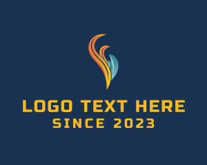 Liquid - Gas Liquid Flame logo design