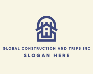 Architectural - House Building Construction logo design