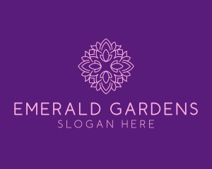 Floral Wellness Garden logo design