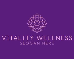 Floral Wellness Garden logo design