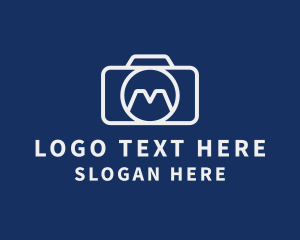 Snap - Photography Camera Letter M Lens logo design