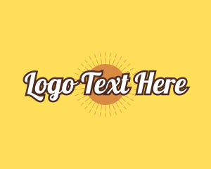 Wordmark - Tropical Summer Design logo design