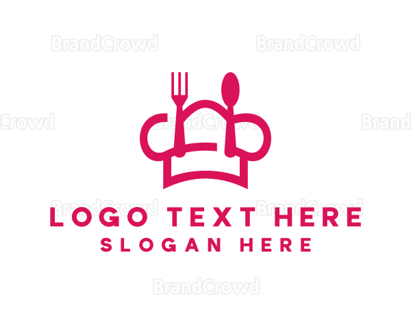 Chef Food Utensils Logo