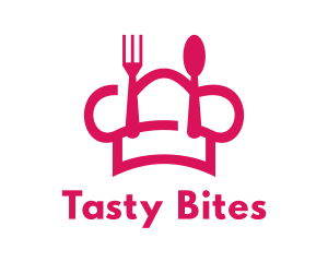 Lunch - Pink Chef Food logo design