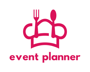 Hat - Pink Chef Food logo design