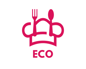 Pink Chef Food logo design