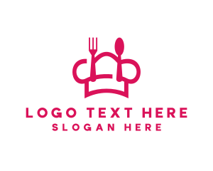 Chef Food Utensils logo design