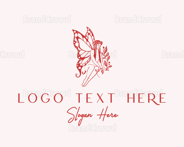 Butterfly Fairy Deity Logo