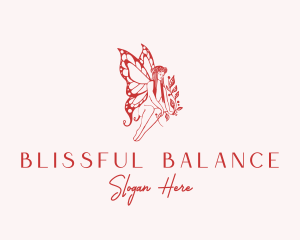 Butterfly Fairy Deity logo design