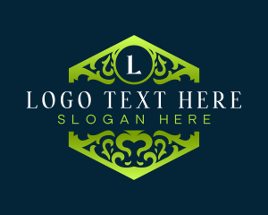Hotel - Deluxe Ornament Crest logo design