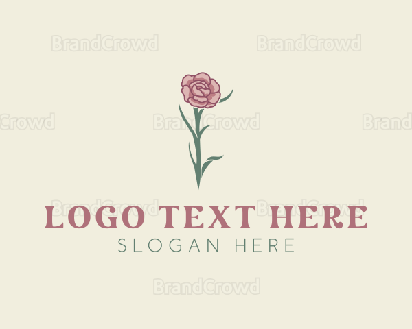 Beautiful Garden Flower Logo