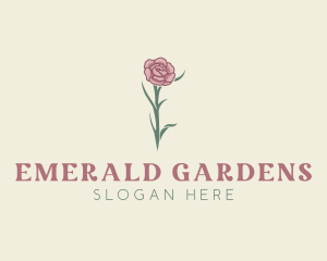 Beautiful Garden Flower logo design