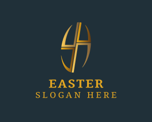 Fellowship - Elegant Gold Cross logo design