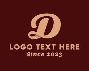 Letter D - Fashion Boutique Ribbon logo design