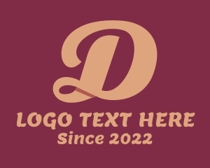 Typography - Fashion Boutique Letter D logo design