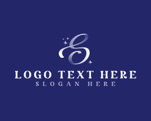 Calligraphy - Ribbon Sparkle Letter S logo design