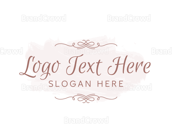 Elegant Feminine Script Wordmark Logo