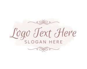 Premium - Elegant Feminine Script Wordmark logo design