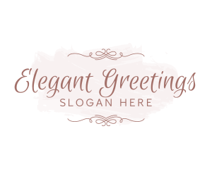 Elegant Feminine Script Wordmark logo design