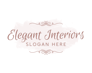 Elegant Feminine Script Wordmark logo design