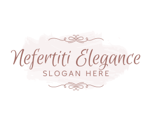 Elegant Feminine Script Wordmark logo design