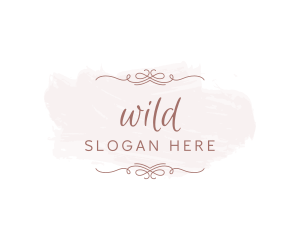 Makeup - Elegant Feminine Script Wordmark logo design