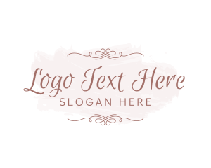 Blogger - Elegant Feminine Script Wordmark logo design