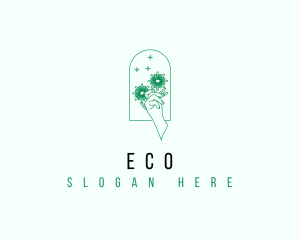 Organic Floral Hand Logo