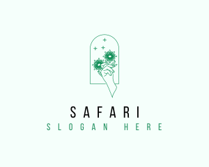 Organic Floral Hand Logo