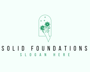 Organic Floral Hand Logo