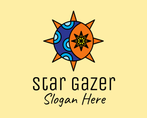 Moon Star Horoscope logo design