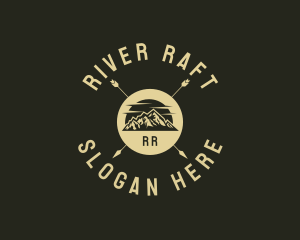 Rural Mountain Campsite Arrows logo design