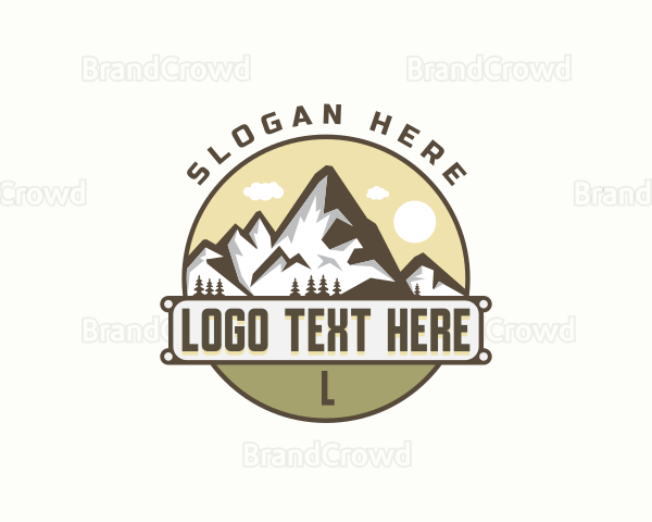 Outdoor Mountain Peak Logo