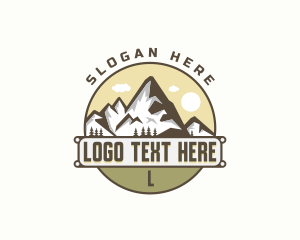 Trek - Outdoor Mountain Peak logo design