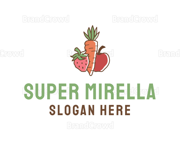 Fruit Vegetable Market Logo