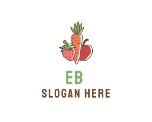 Natural - Fruit Vegetable Market logo design