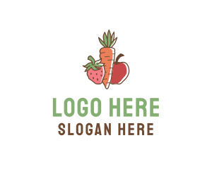 Orchard - Fruit Vegetable Market logo design