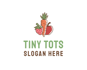 Organic Foods - Fruit Vegetable Market logo design