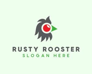 Rooster Cock Eye  logo design