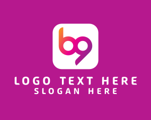 Number 9 - Mobile Technology App logo design