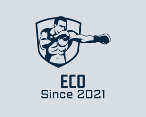 Sporting Event - Boxing Trainer Badge logo design