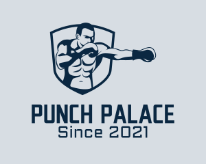 Boxing - Boxing Trainer Badge logo design