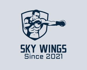 Sports Wear - Boxing Trainer Badge logo design