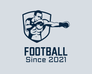 Boxing Gloves - Boxing Trainer Badge logo design