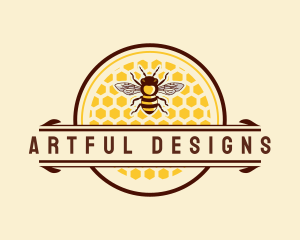 Beehive Honey Bee Logo