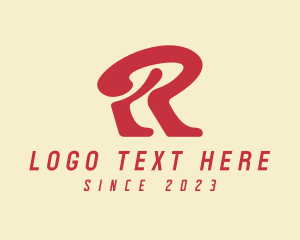 Stylist - Retro Fashion Letter R logo design