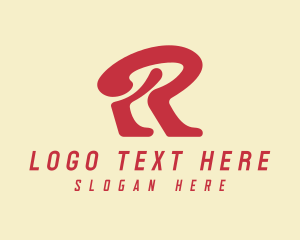 Retro Fashion Letter R Logo